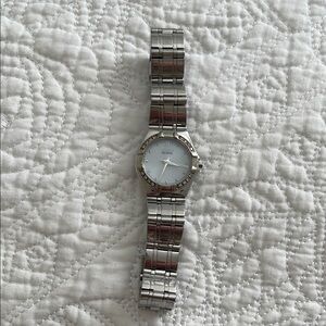 Ladies Citizens Silver Minimalist Dress Watch with Polished Finish